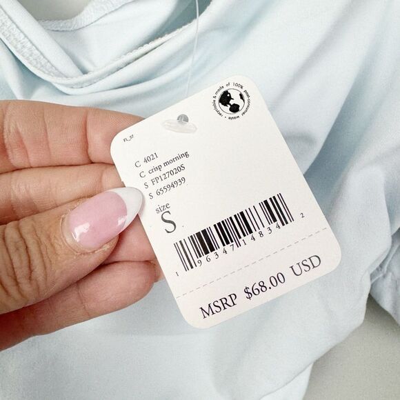 FREE PEOPLE | INTIMATELY NEW Somethin’ Bout You Blue Bodysuit Women’s Size Small - Picture 11 of 13